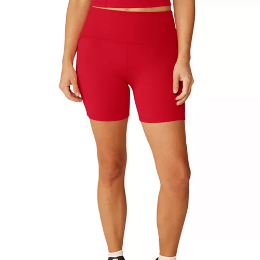 Beyond Yoga Red Bike Shorts - Picture 2 of 5